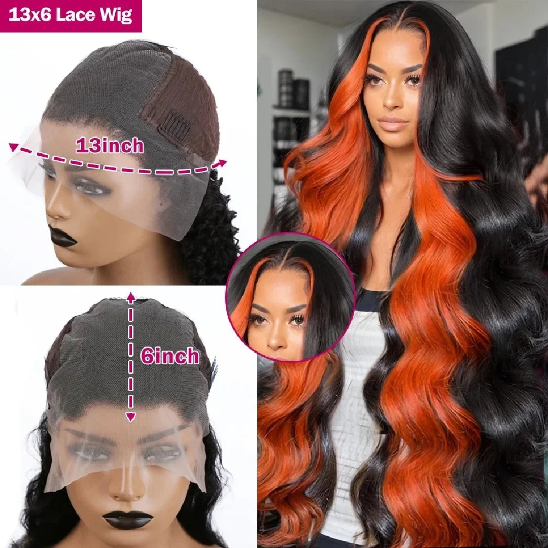 Ginger Orange Highlight Wig