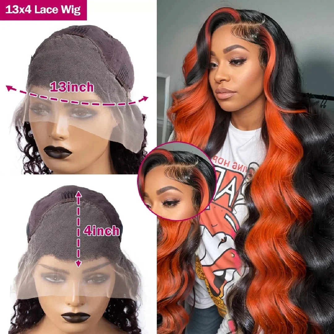 Ginger Orange Highlight Wig