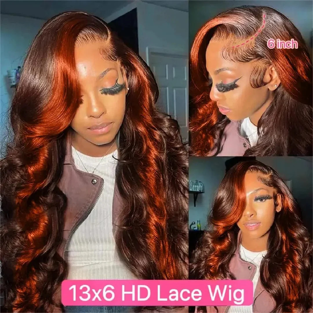Ginger Orange Highlight Wig
