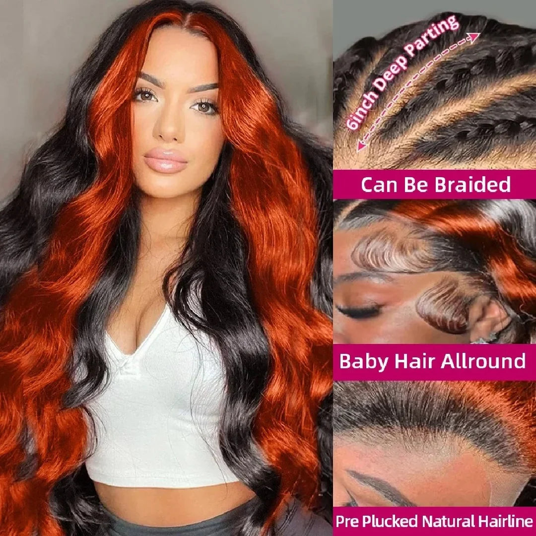 Ginger Orange Highlight Wig