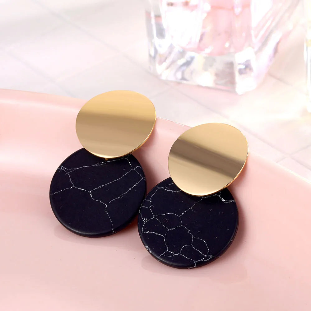 Geometric Drop Earrings