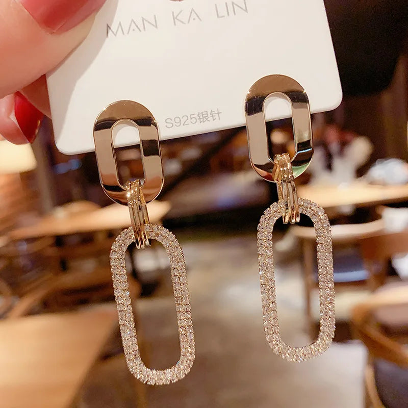 Pearl Dangle Drop Gold Earring