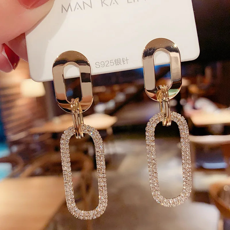 Pearl Dangle Drop Gold Earring