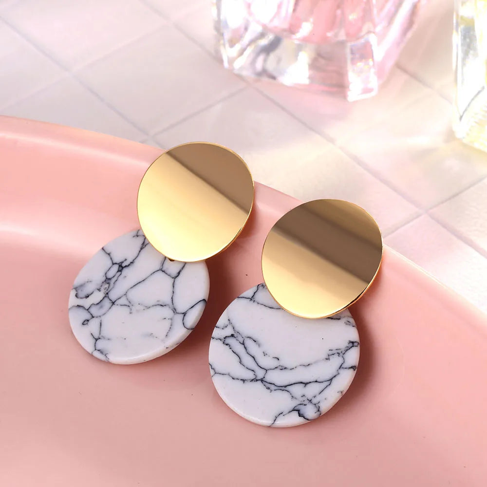Geometric Drop Earrings