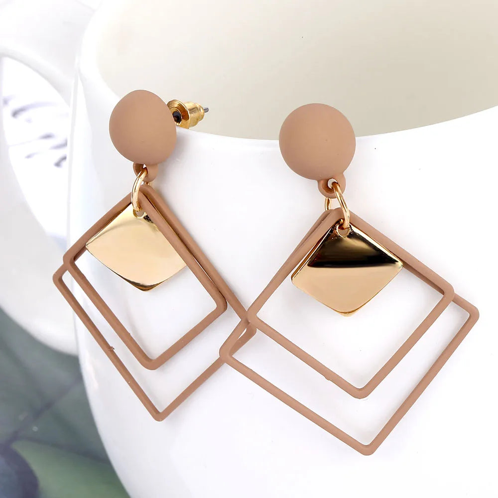 Geometric Drop Earrings