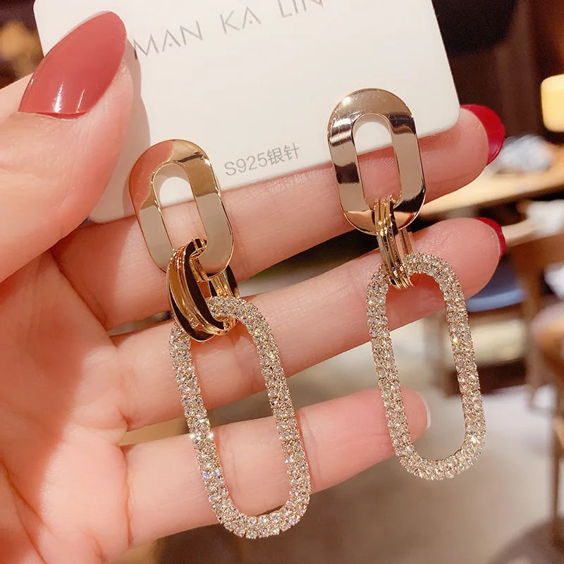 Pearl Dangle Drop Gold Earring