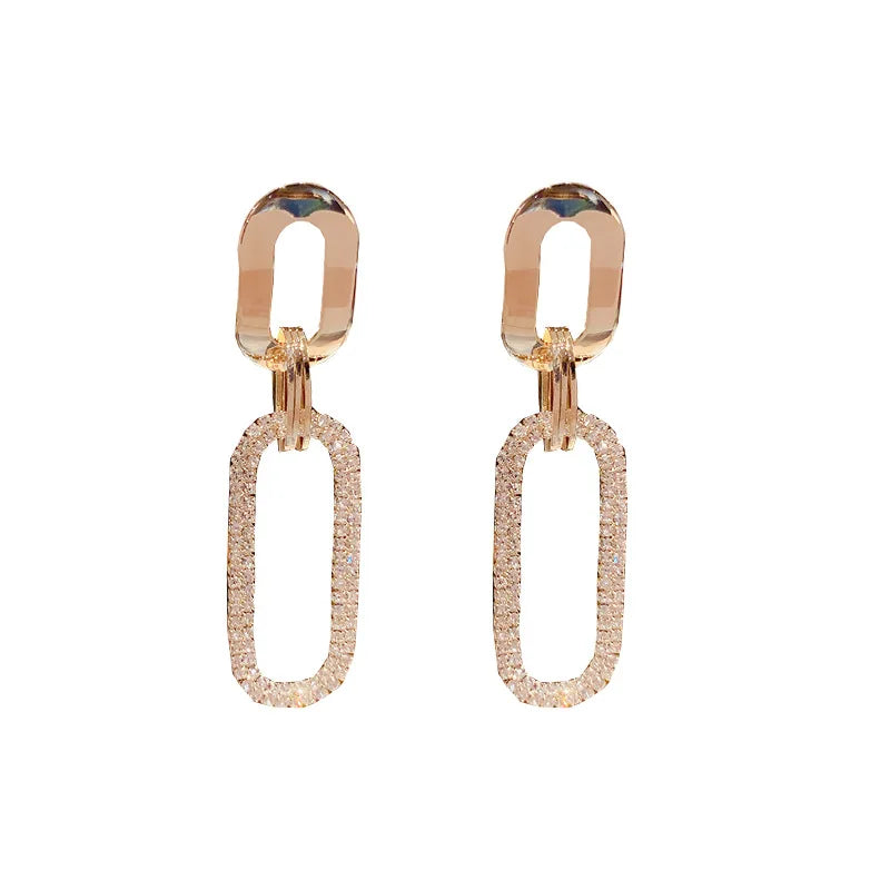 Pearl Dangle Drop Gold Earring