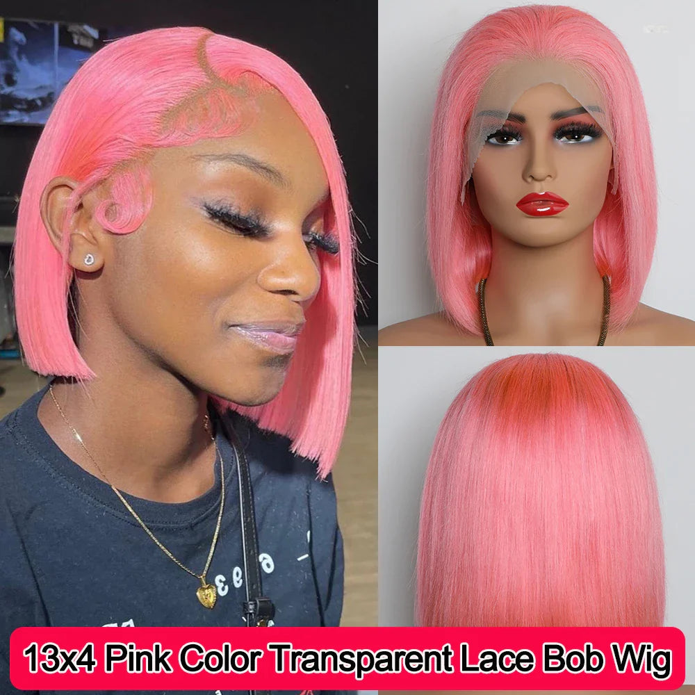 Light Pink Bob Wig