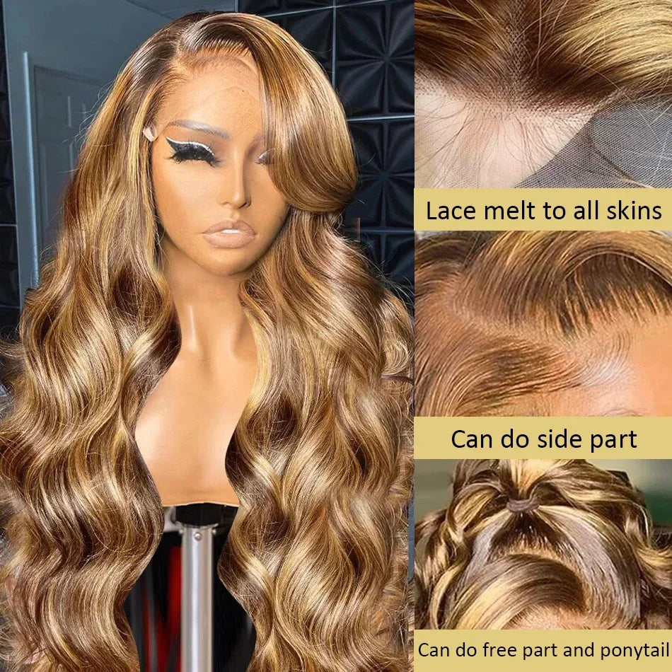 Honey Blonde 360 Lace Wig