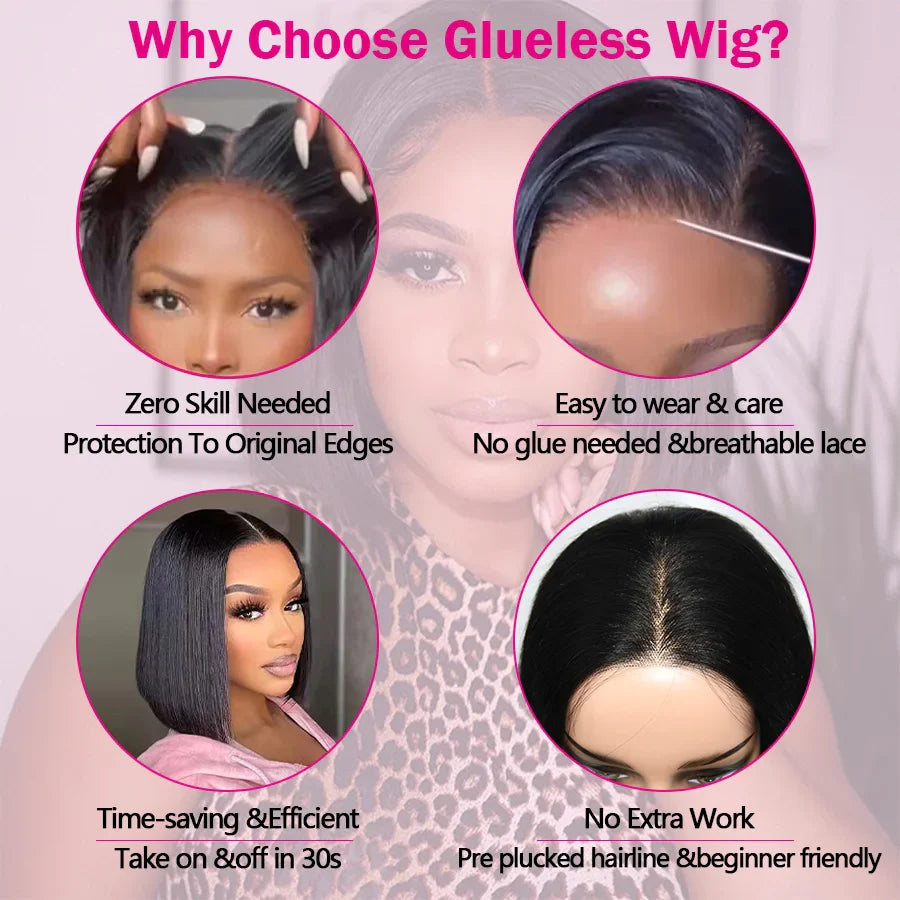 Glueless Human Hair Bob Wig