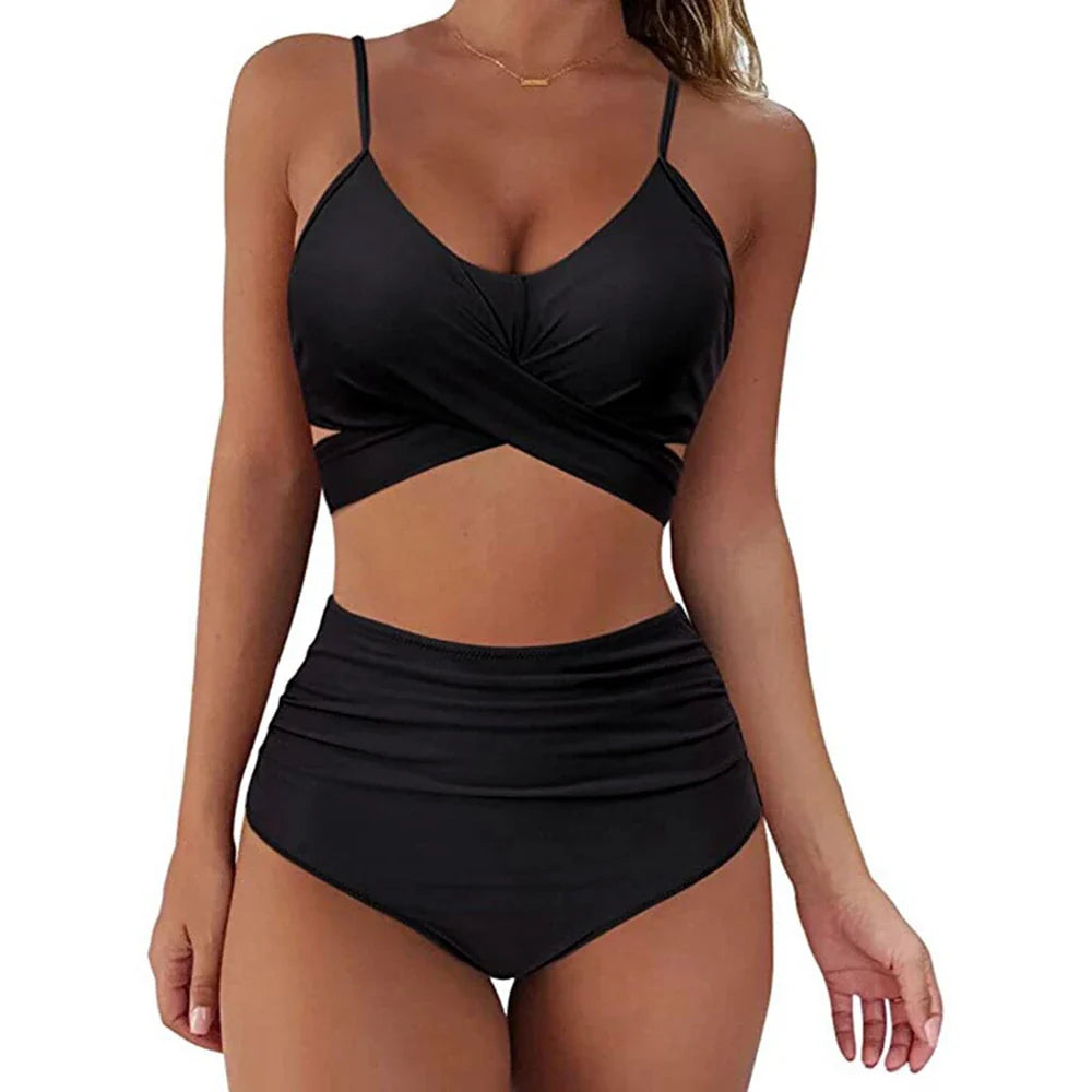 Slim Bikini Set – High Waisted Brazilian Style