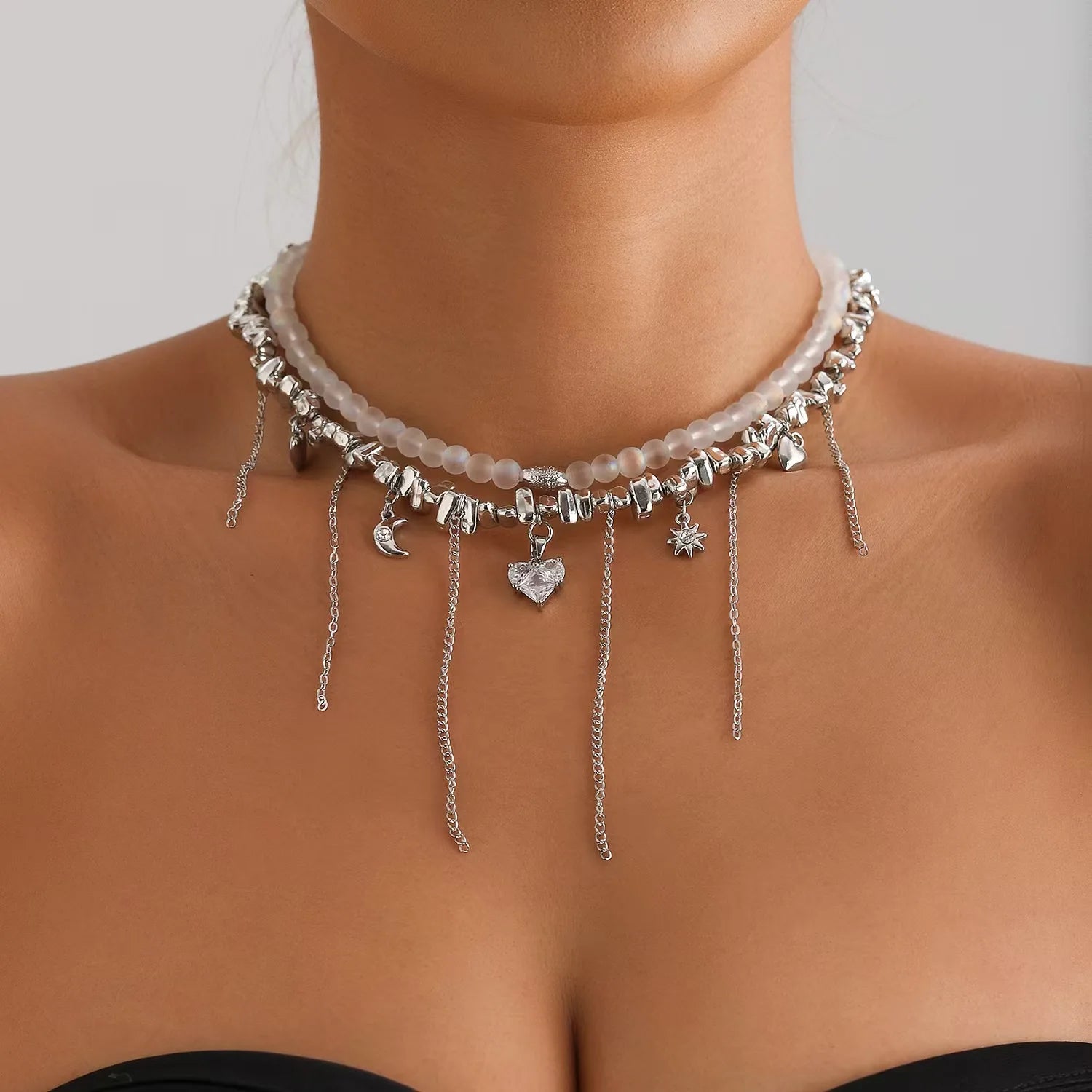 Heart Beaded Necklace