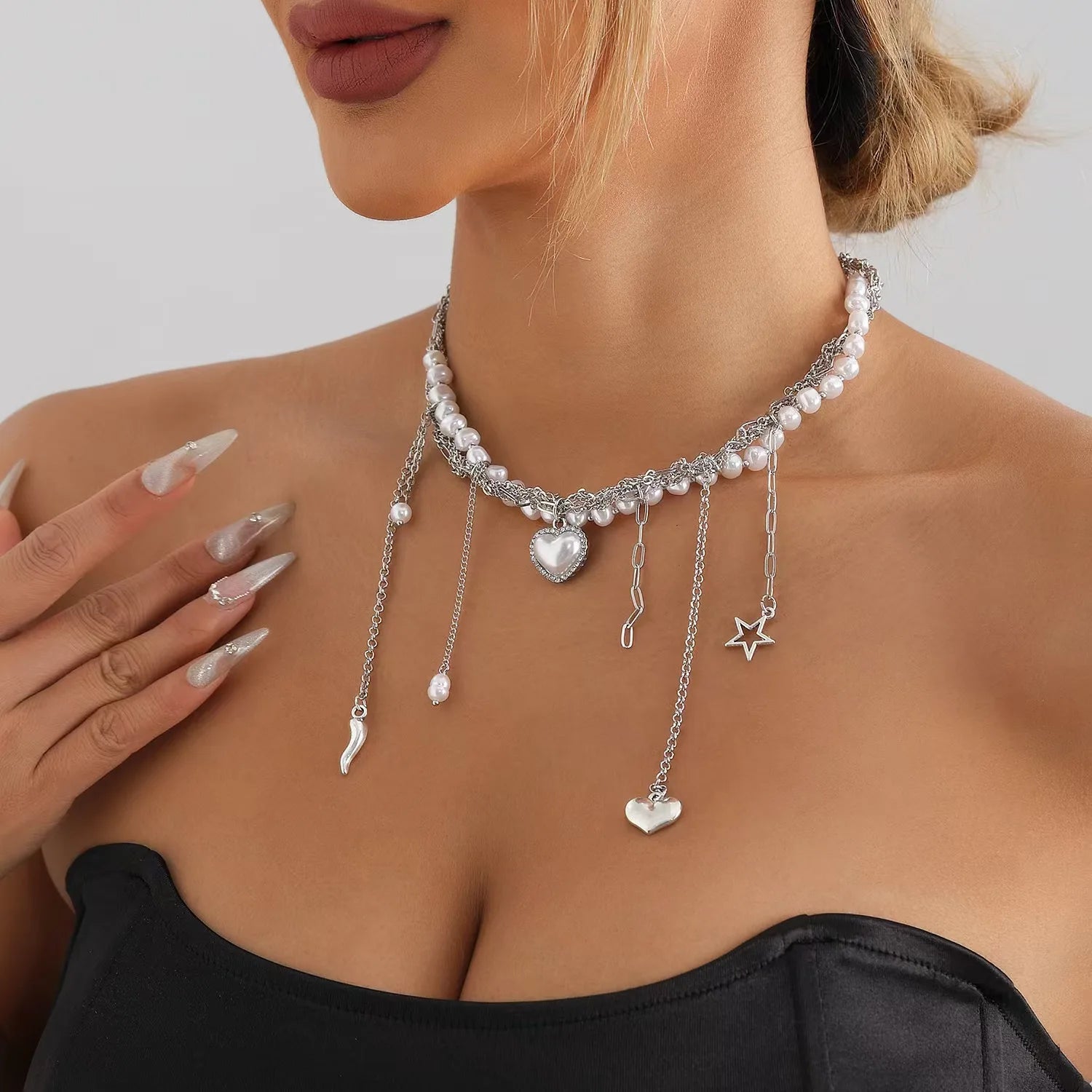 Heart Beaded Necklace