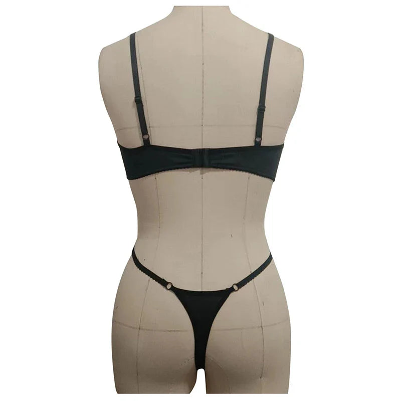 Lace Bodysuit & Panty Sleepwear Set