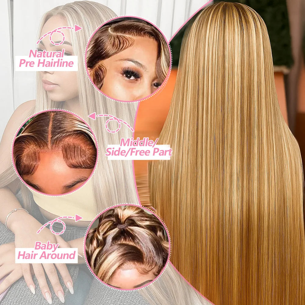 Ombre Bone Straight Wig