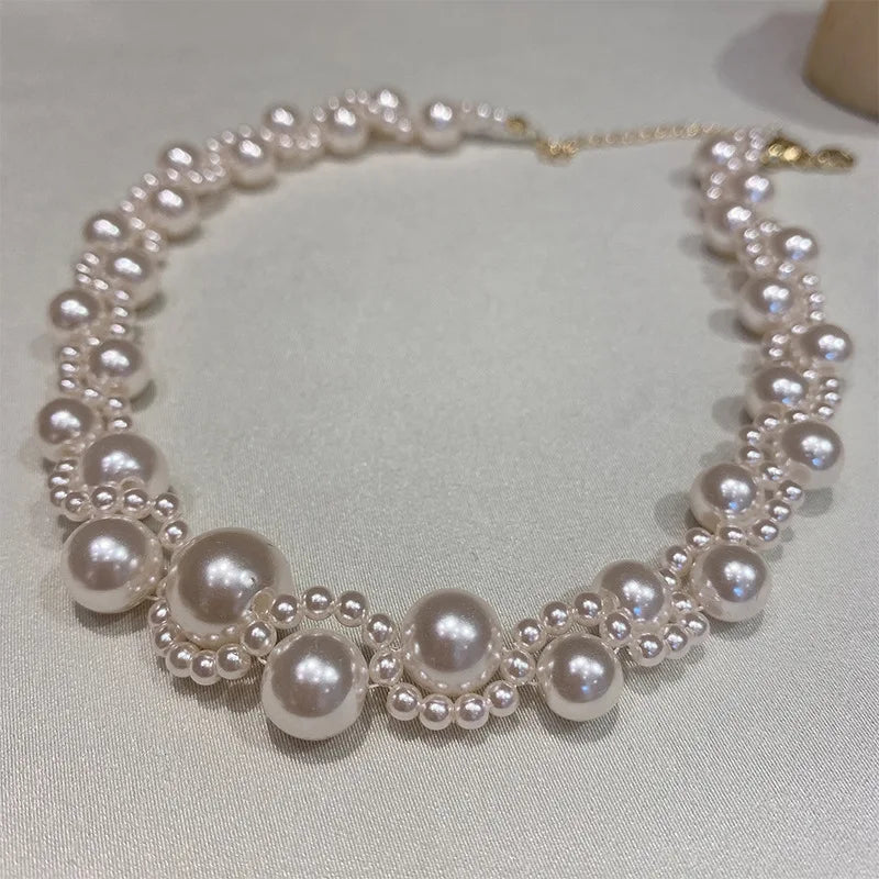 Vintage Gradient Pearl Necklace