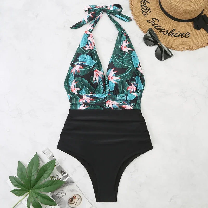 Printed One-Piece Swimsuit