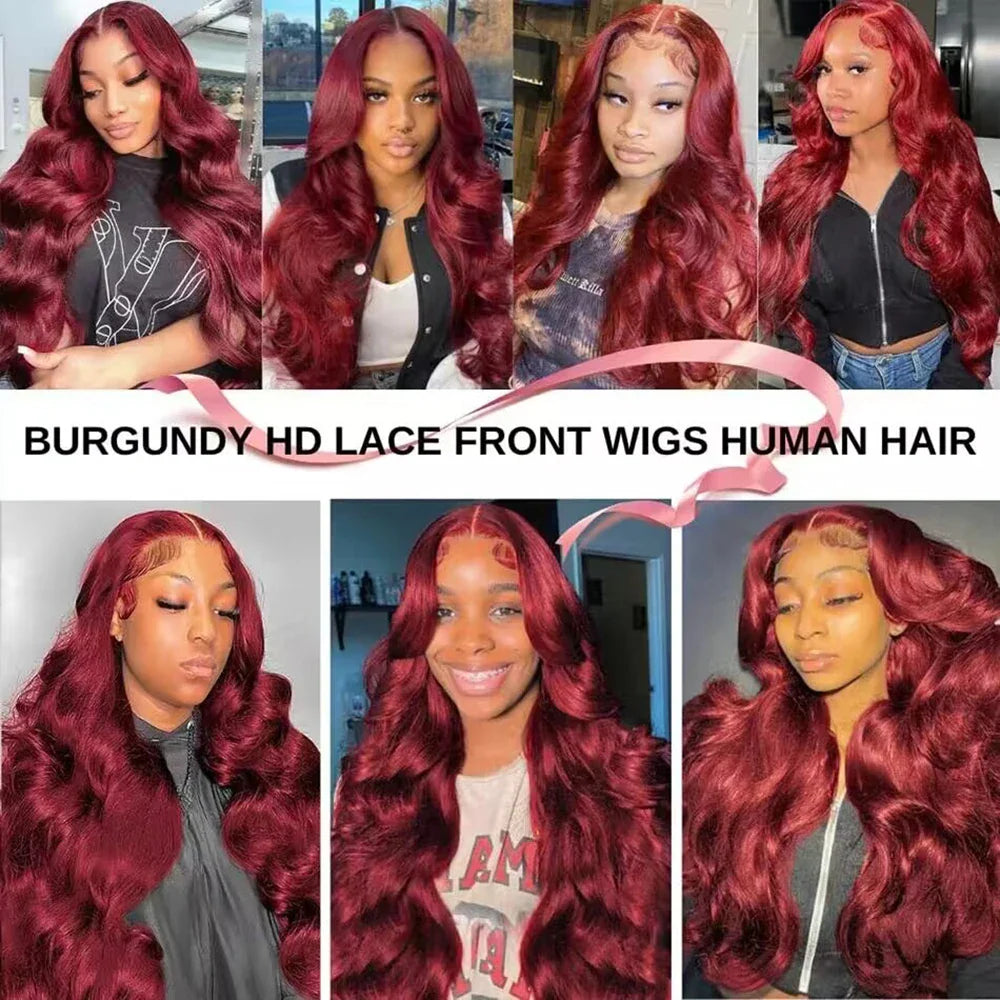 Burgundy Lace Front Wig