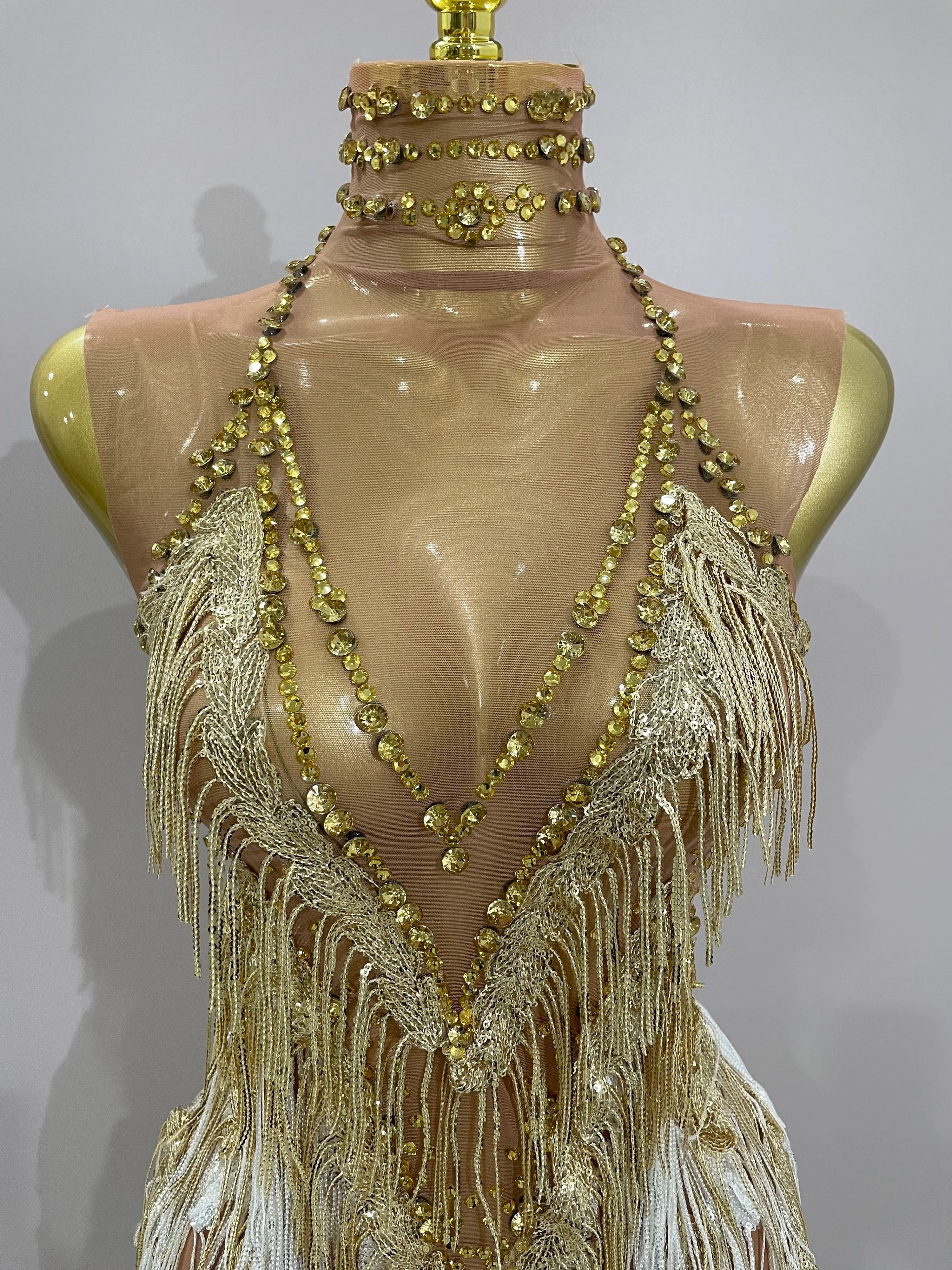 Sparkly Mesh Mini Dress