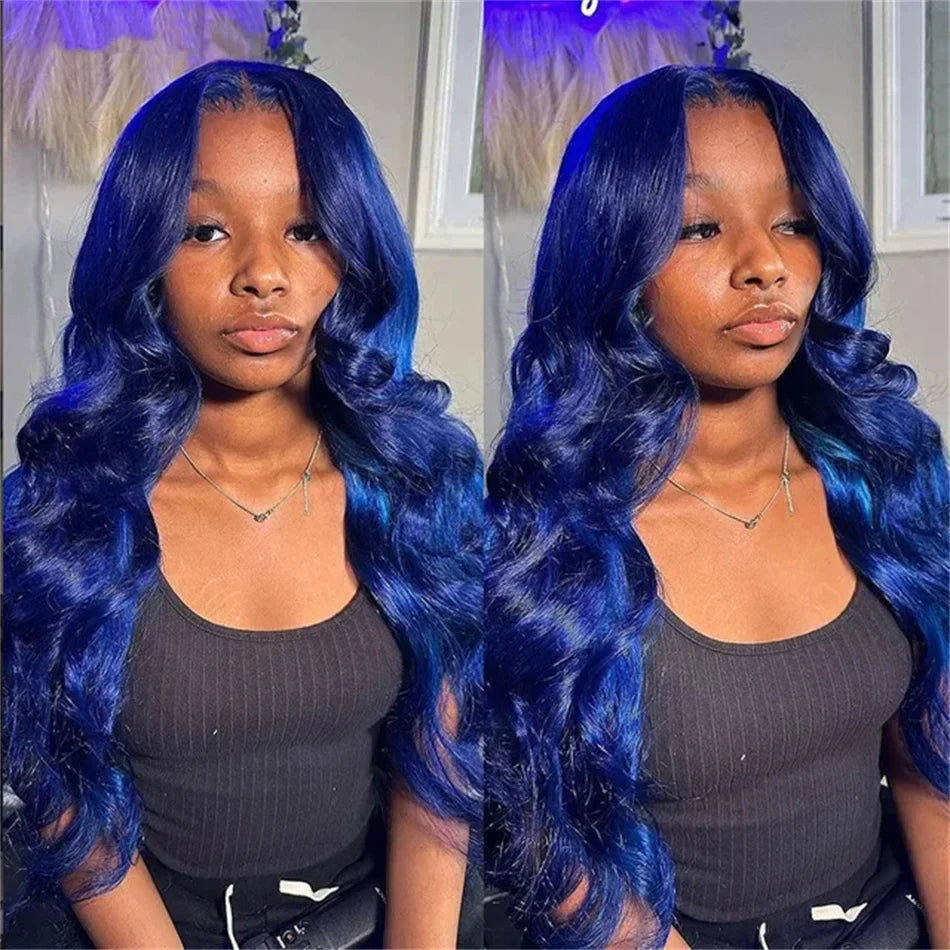 Dark Blue HD Lace Wig