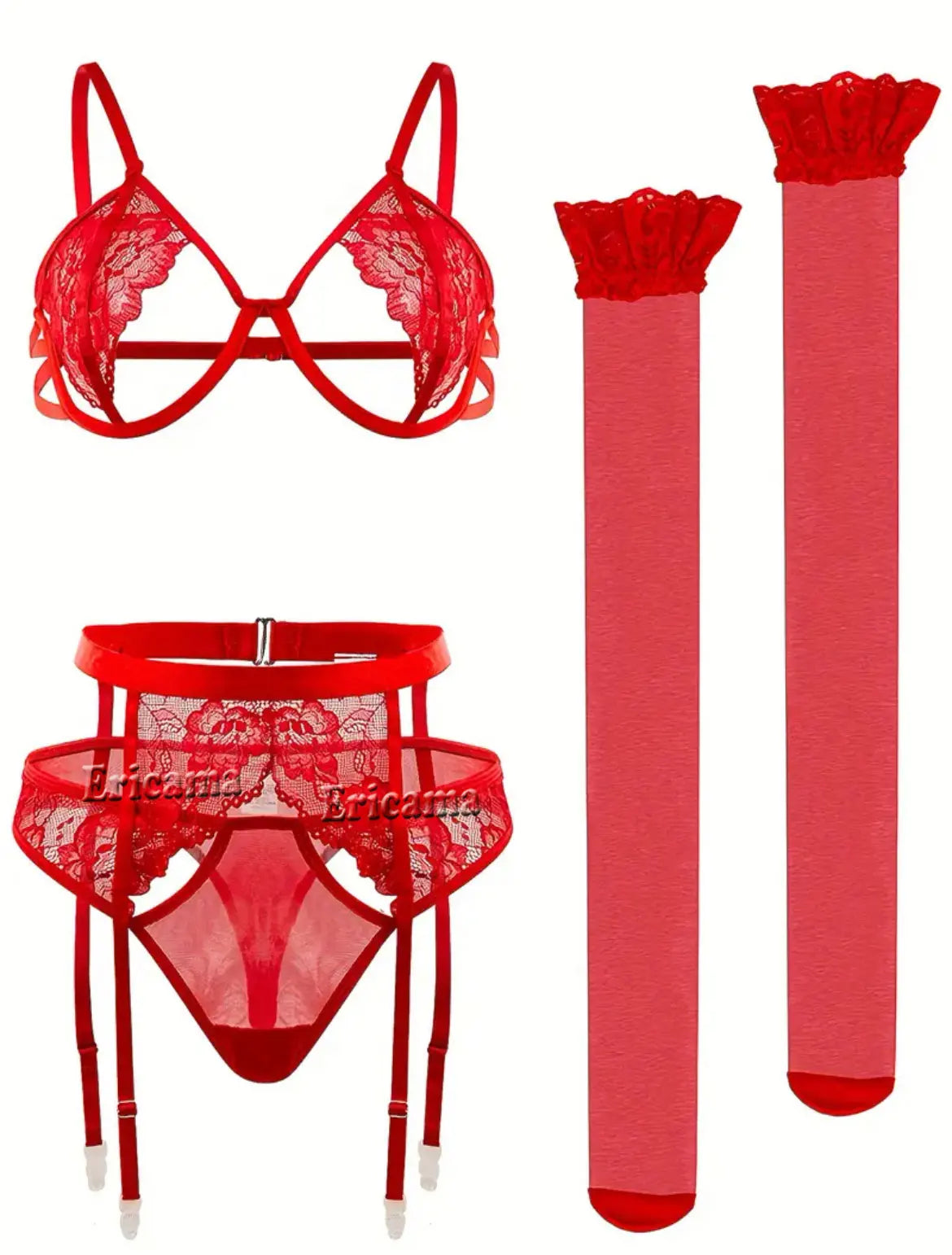 Women’s Lace Garter & Underwear Set