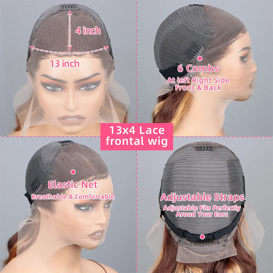Ombre Bone Straight Wig