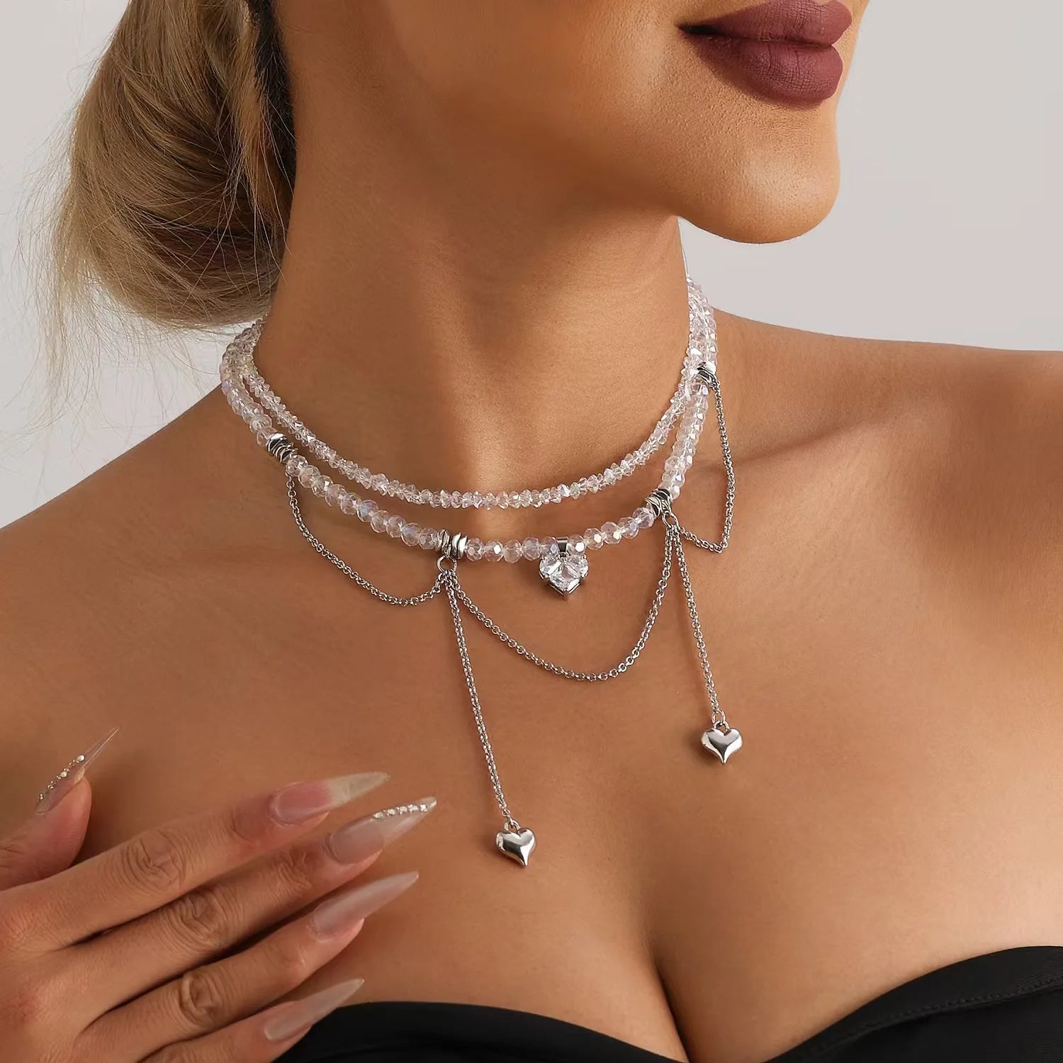 Heart Beaded Necklace