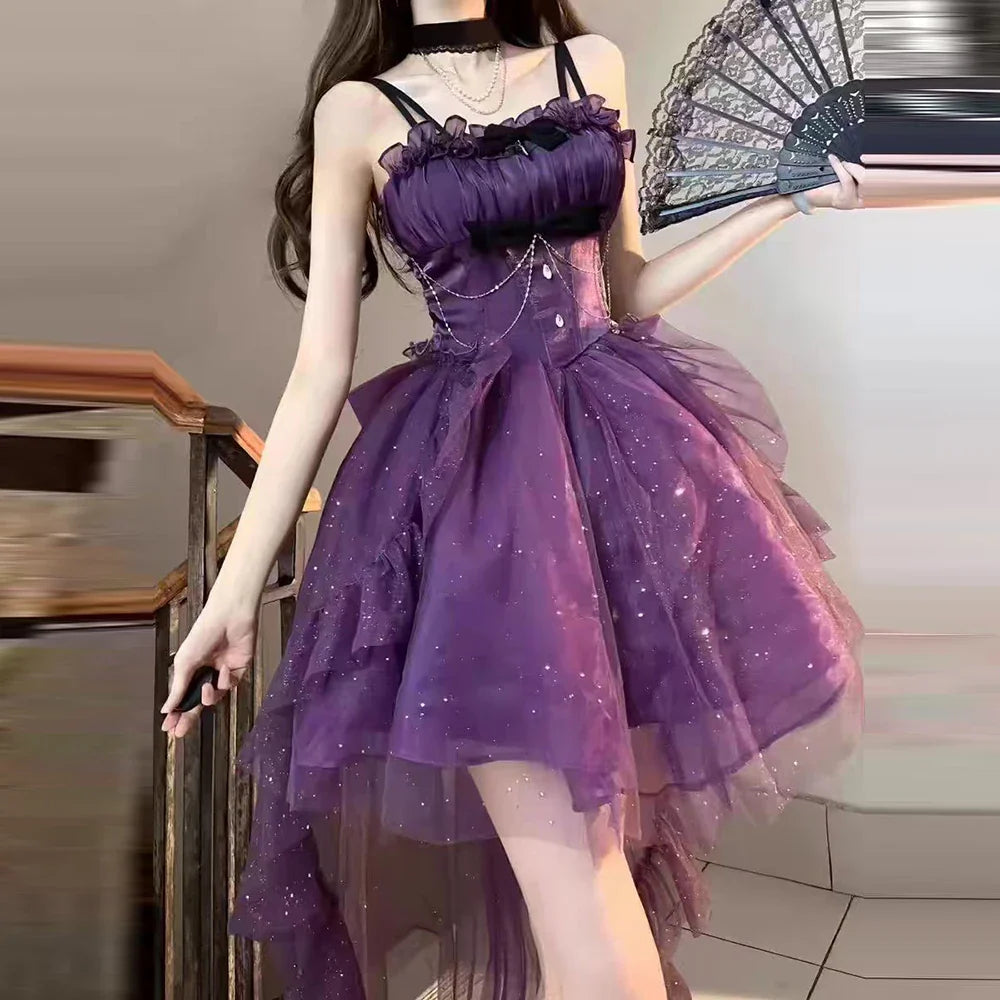 French Style Sparkling Mini Dress