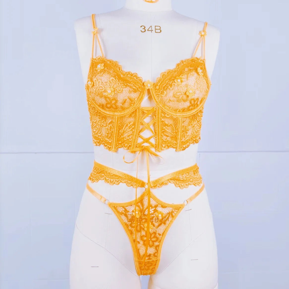 Glamora 3D Flower Lace Bra