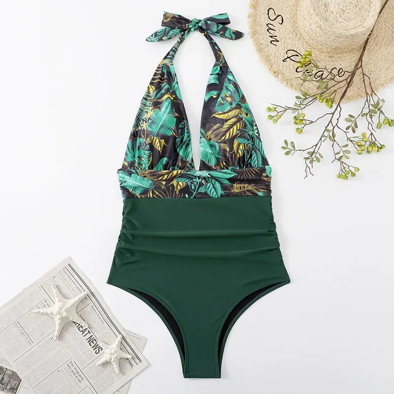 Printed One-Piece Swimsuit