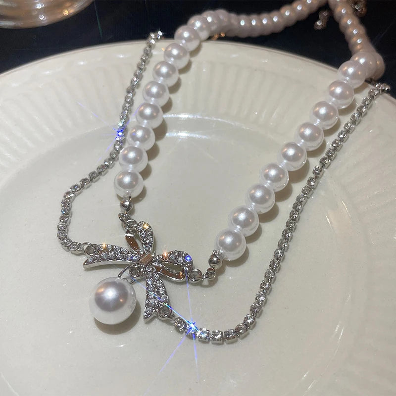 Vintage Gradient Pearl Necklace