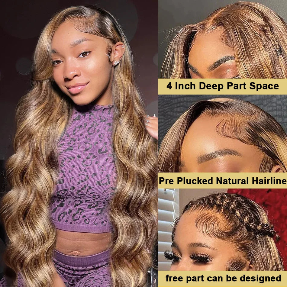 Honey Blonde 360 Lace Wig
