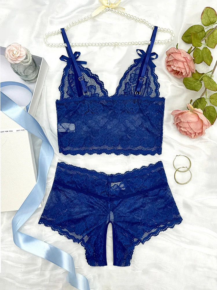 Transparent Lace Lingerie Set