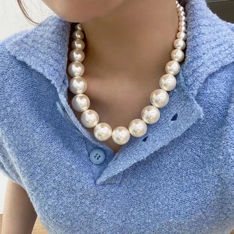 Vintage Gradient Pearl Necklace