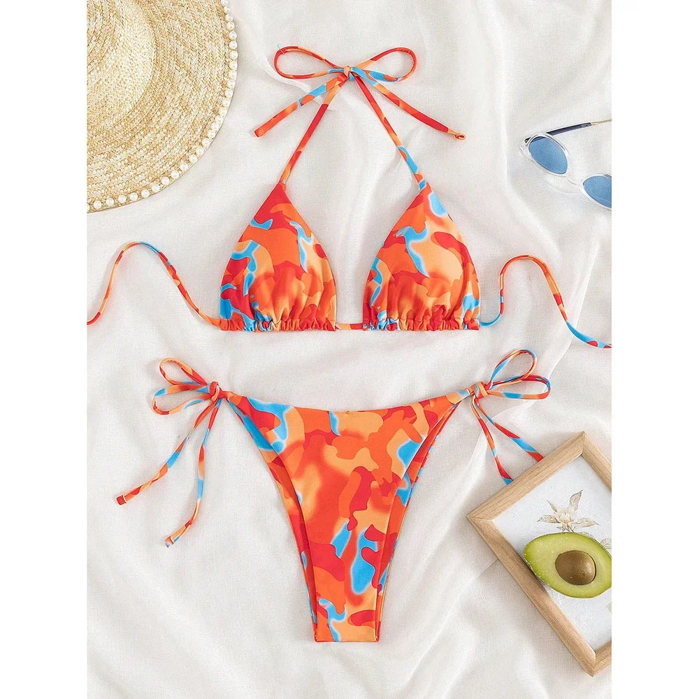 Tie-Dye Micro Bikini