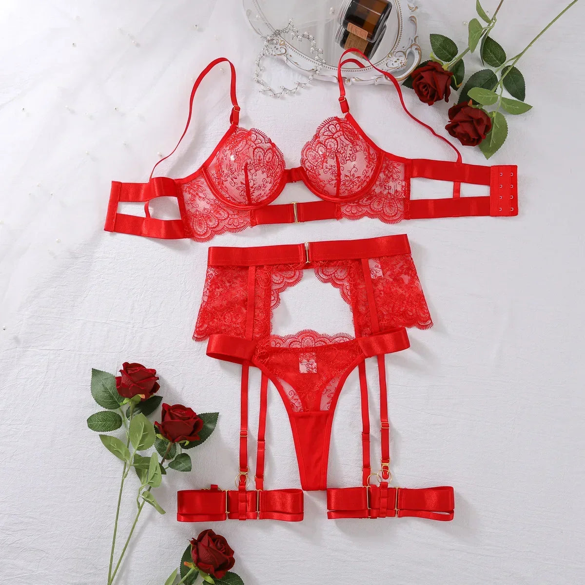 Glamora Romantic Bra & Panties Set