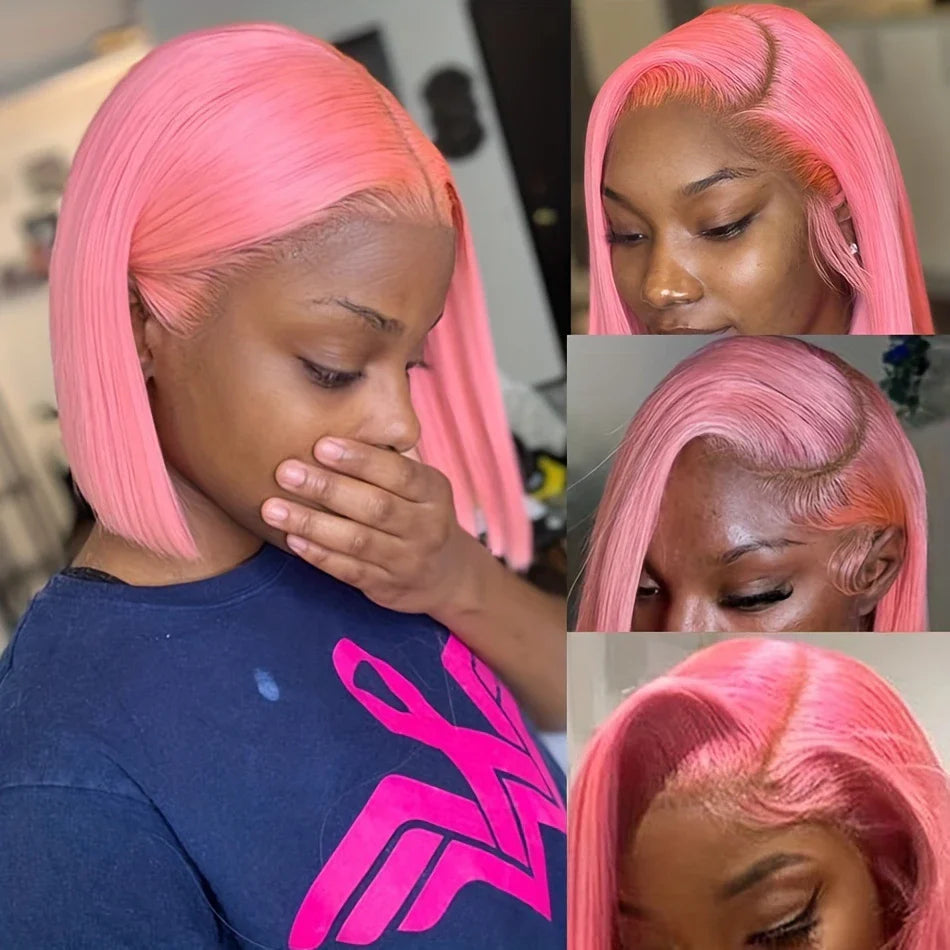 Light Pink Bob Wig
