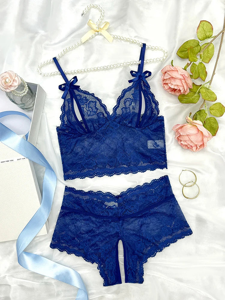 Transparent Lace Lingerie Set