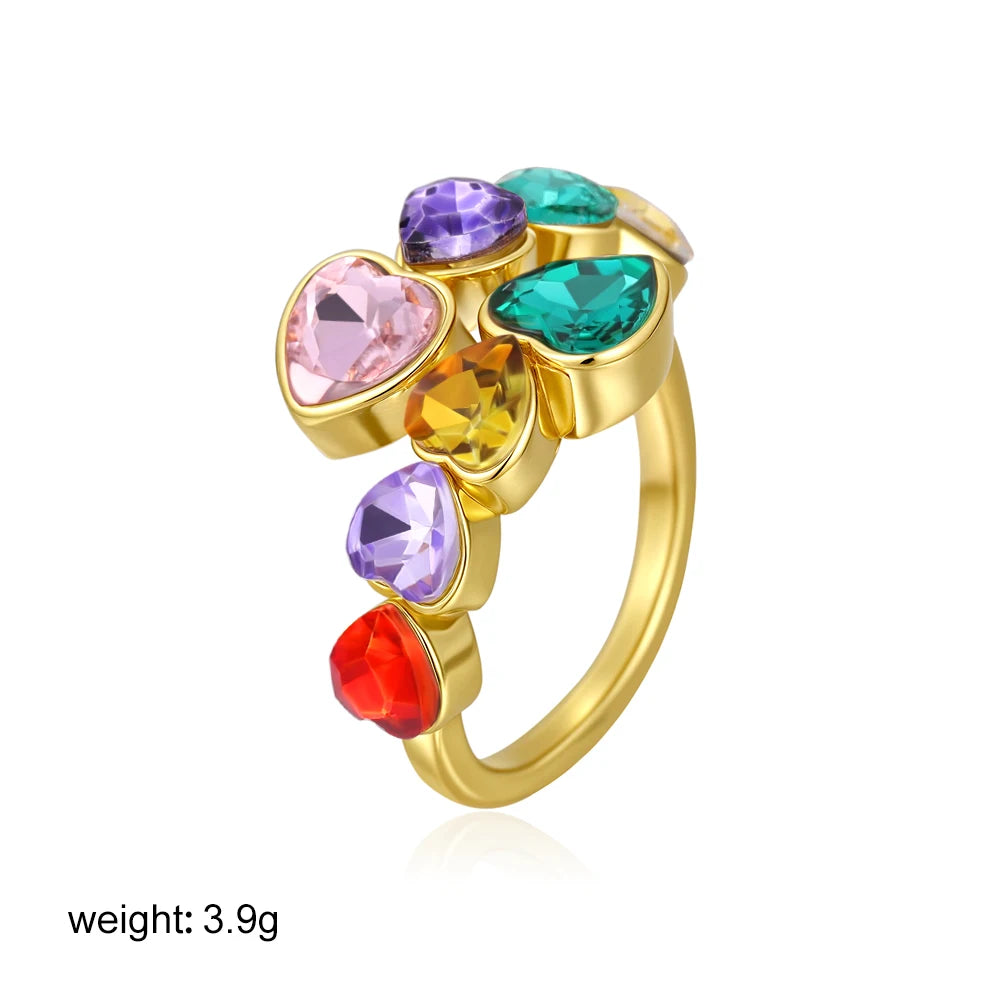 Water Drop Shaped Zircon Rings