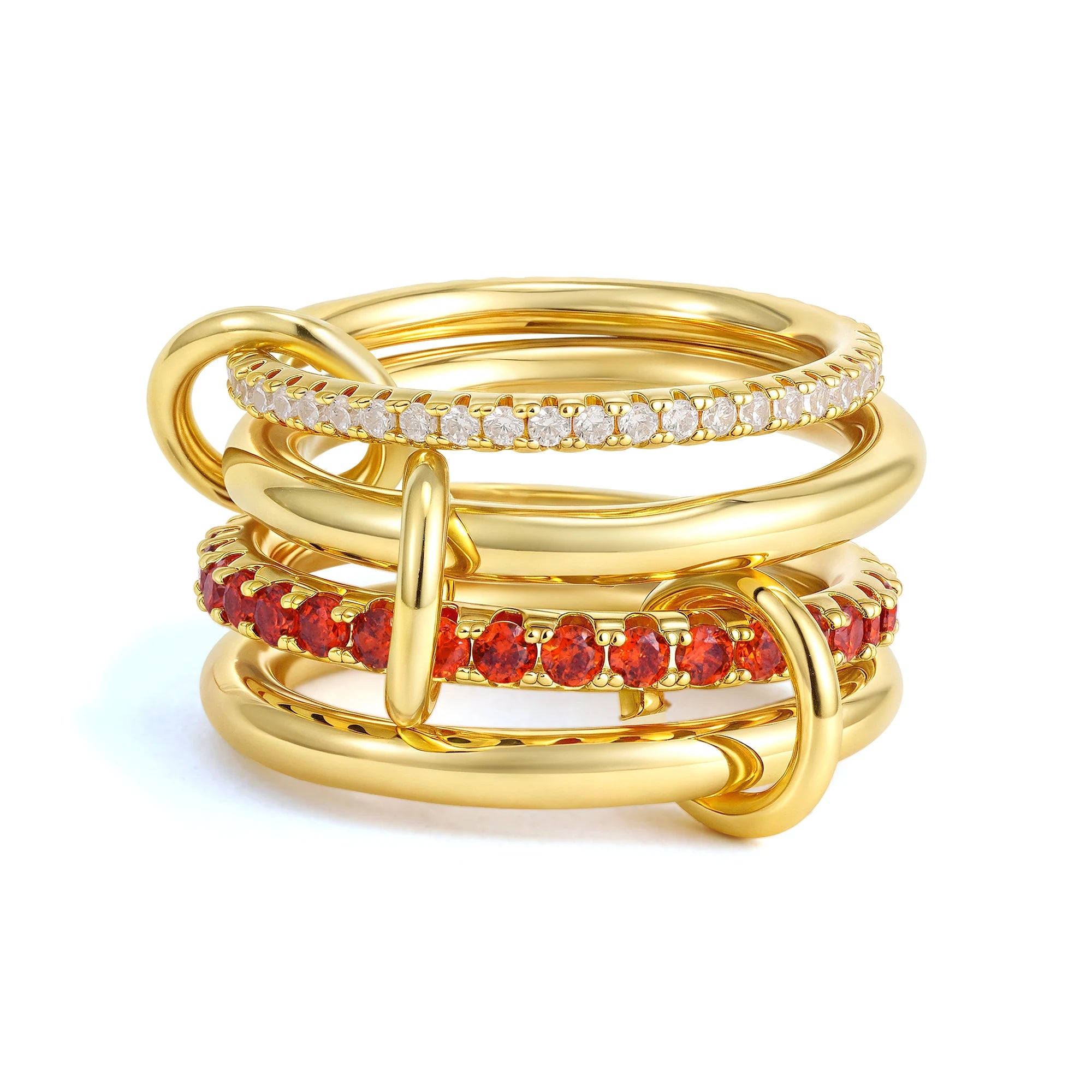Cubic Zirconia Gold Plating Rings