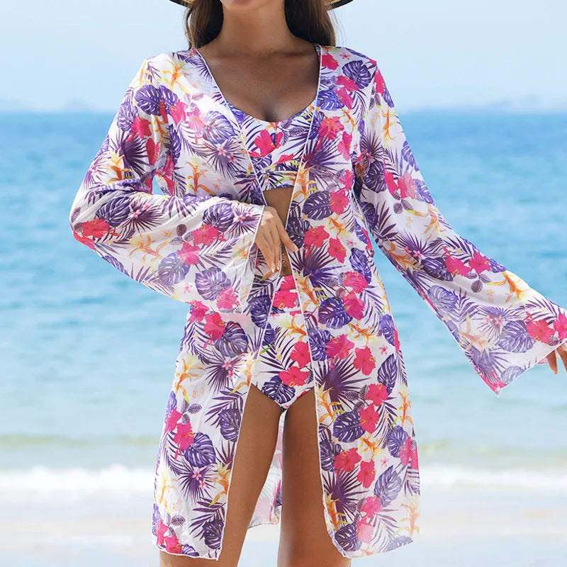 exy Push-Up Three-Piece Swimwear