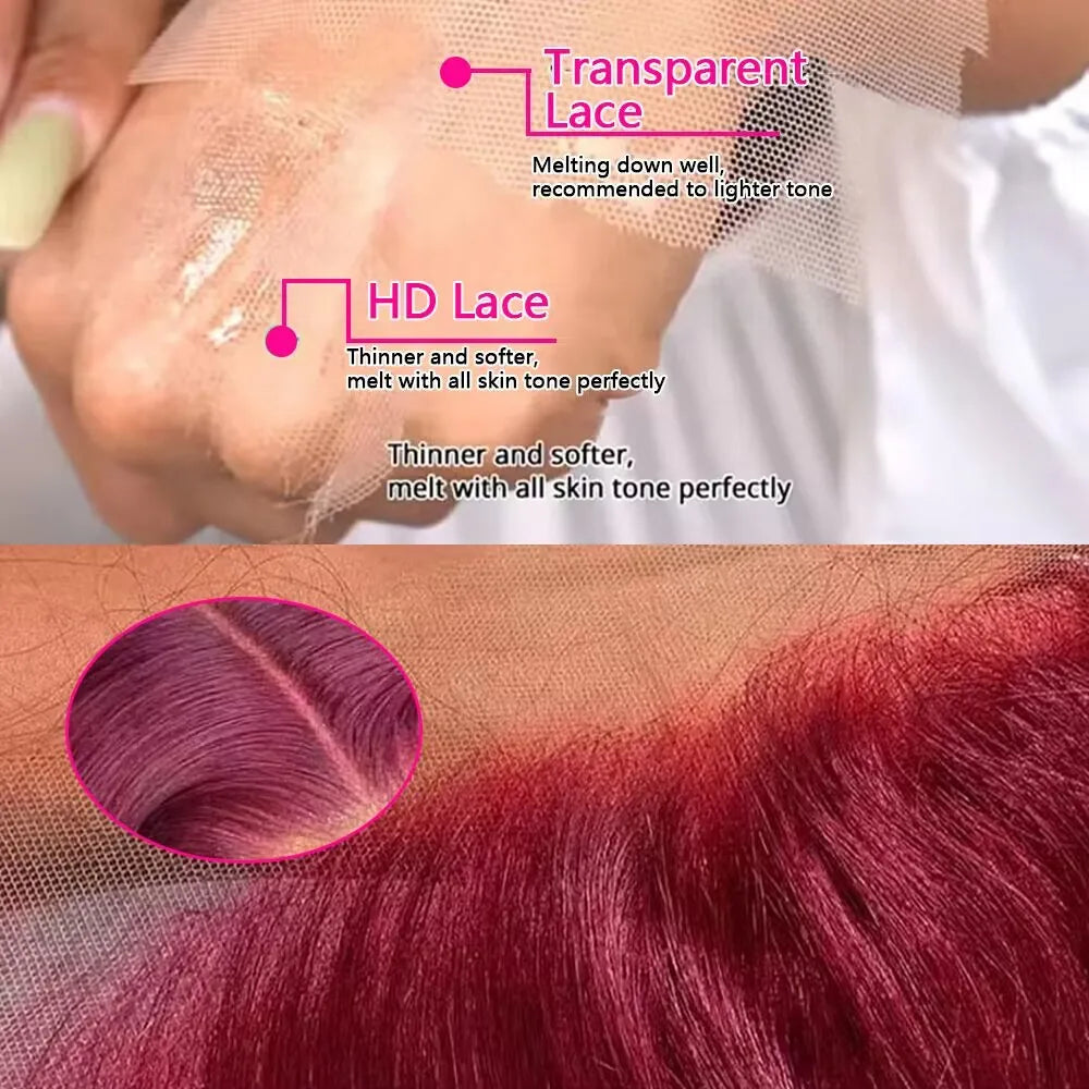 Burgundy Lace Front Wig