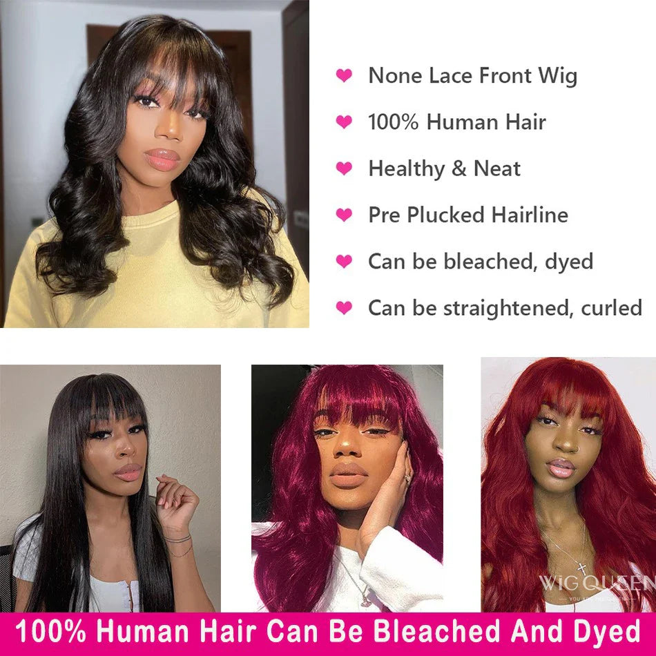 Fringe Wig – Brazilian Remy Hair