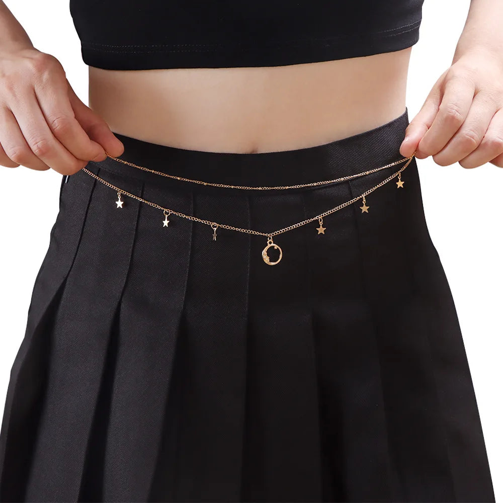 Moon Star Body Waist Chain
