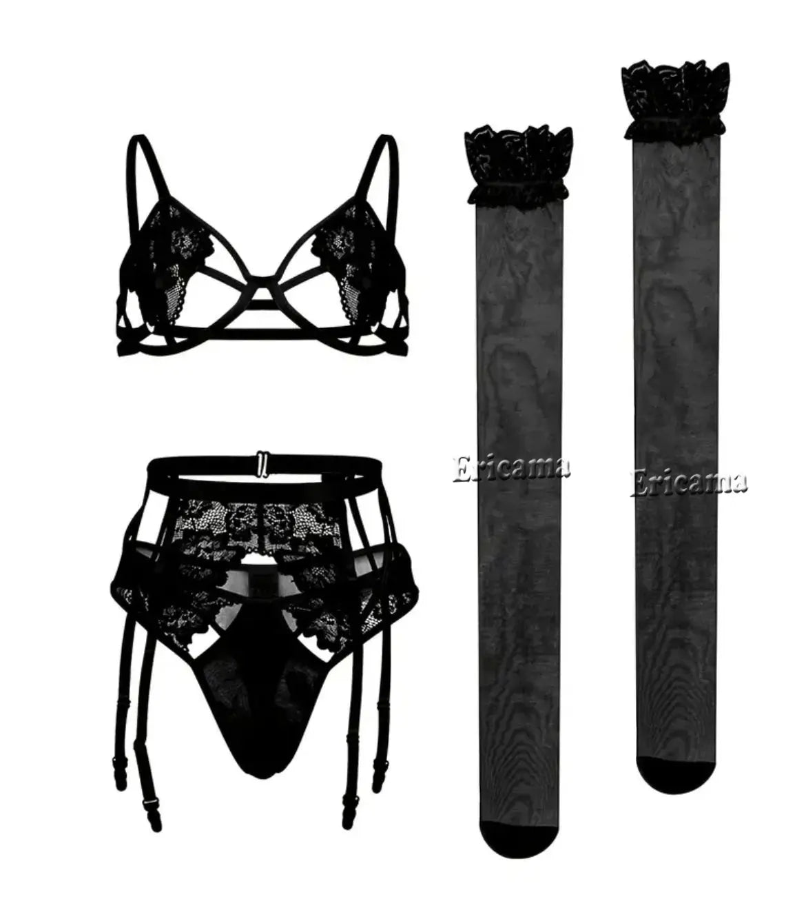 Women’s Lace Garter & Underwear Set