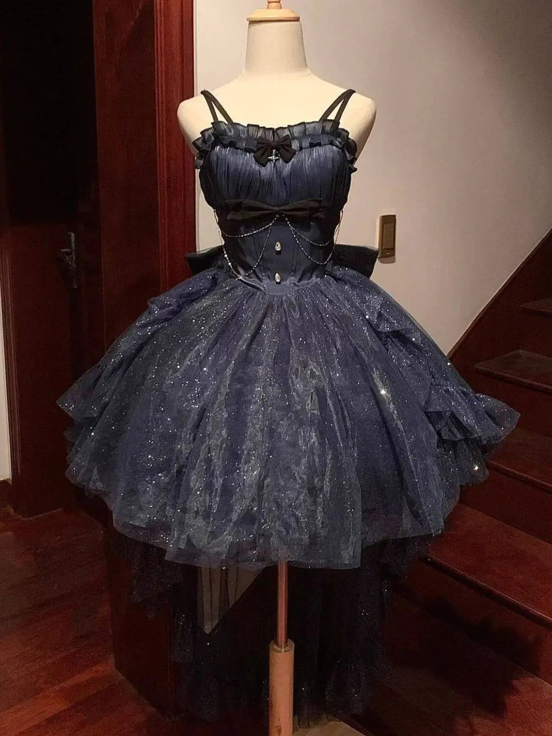 French Style Sparkling Mini Dress