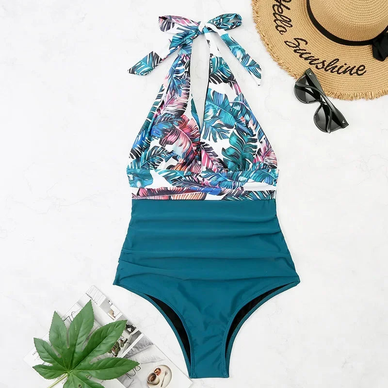 Printed One-Piece Swimsuit