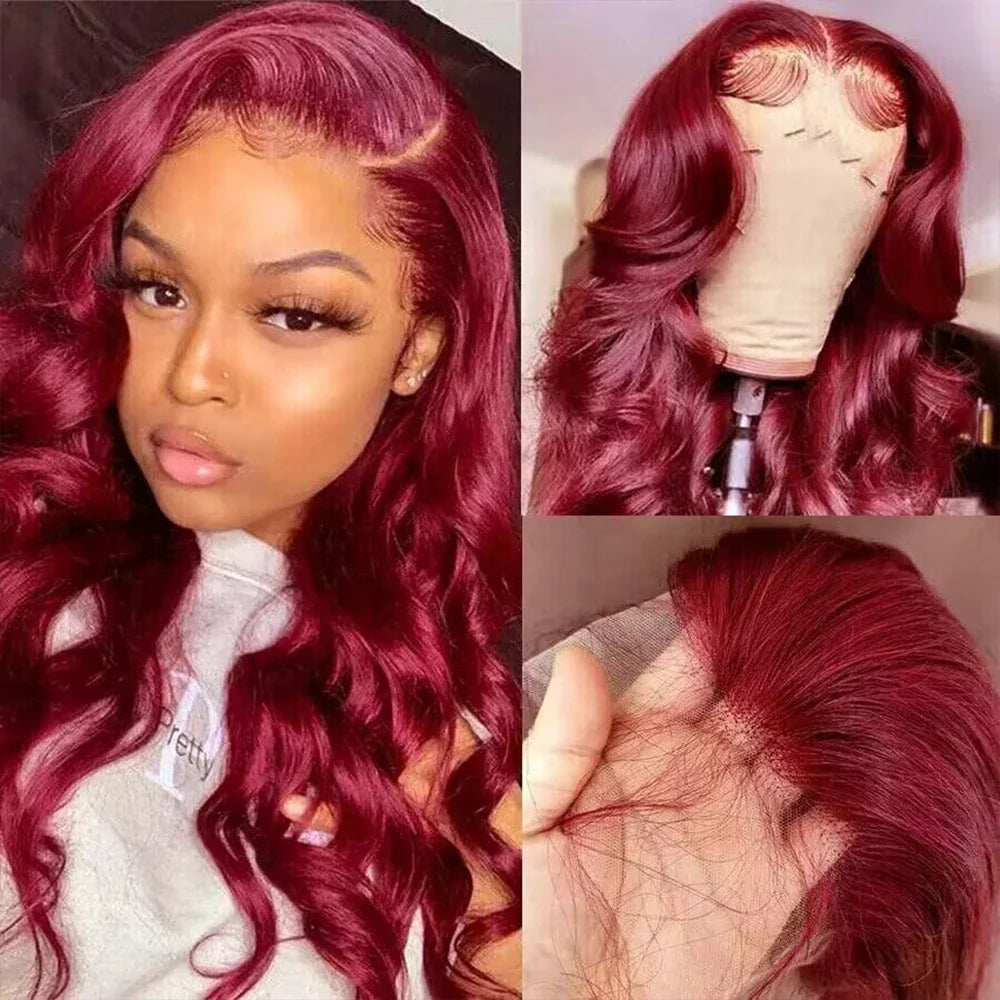 Burgundy Lace Front Wig