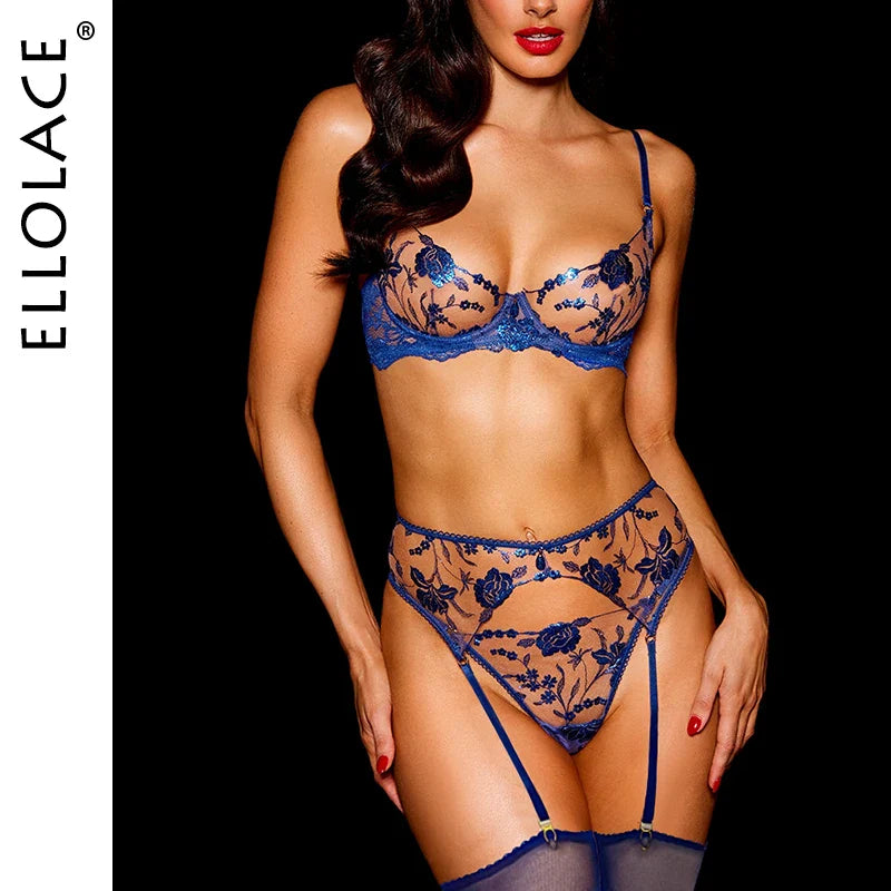 Ellolace Sensual Chest Suspender Set