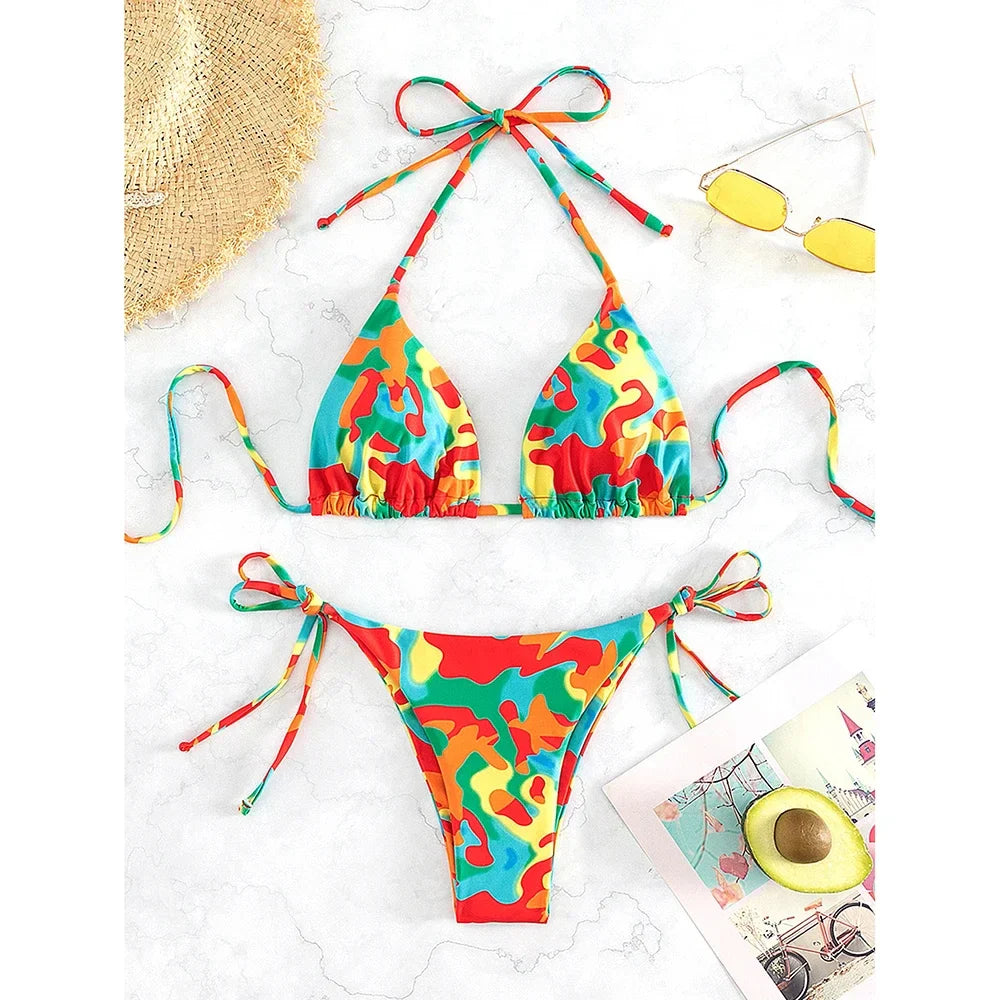 Tie-Dye Micro Bikini